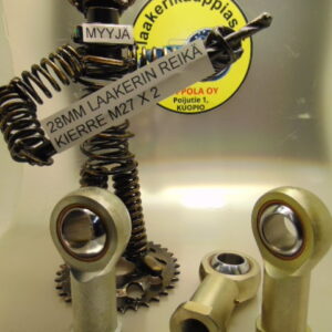 28MM, SIBP28S, NIVELVARSI, TERÄS-KOVAKROMI/PRONSSI, NIVELVARSI, SISÄKIERRE OIKEA, HIENOKIERRE M27X2, VOIDELTAVA, EU181556