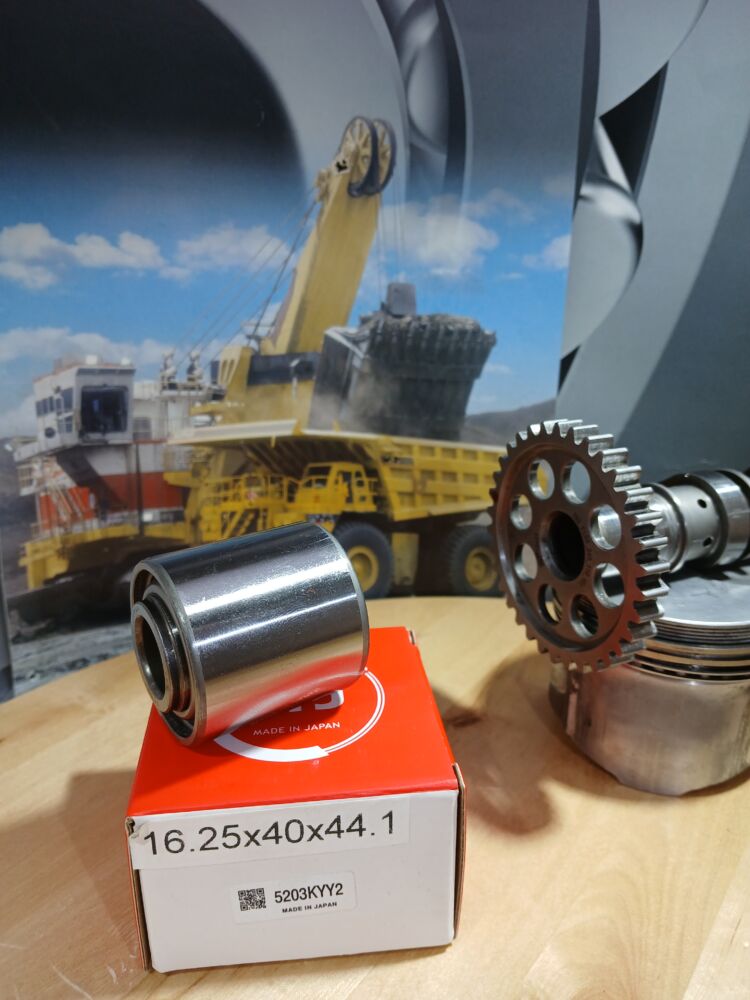 16.25X40X44.1, 5203KYY2, JAPANIN LAATUA, LAAKERI, 2-RIVINEN, PELTI-SUOJIN, EU189447