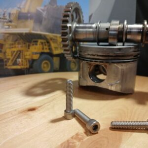 TUUMAINEN PULTTI, UNC nr 12-24 (24 kierrettä/tuuma), A2,  PITUUS 25.4MM, KUUSIOKOLORUUVI, A2 ROSTERI, TÄYSKIERTEINEN, halkaisija 5.46mm, EU189525