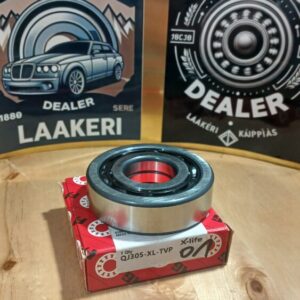 25X62X17, QJ305-XL-TVP, KUULALAAKERI, Nelipiste-viistokuulalaakeri, QJ305 XL TVP, AVOIN,(sisäosa jakaantuu kahteen osaan), EU192860